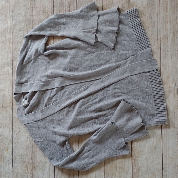 J. CREW RUFFLE CUFF OPEN CARDIGAN XS - Picture 1 of 5